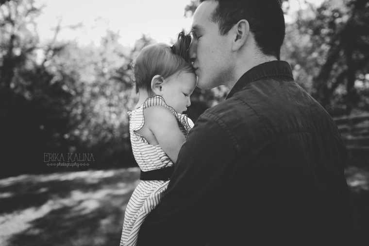 Fort Worth Family Photographer, family of three, outdoor family session, baby girl, one year photos